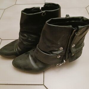 Miss sixty leather black boots size 37